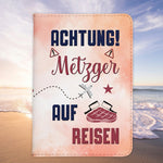 Metzger Geschenk Reisepasshülle Männer Reisen Pass Etui Cover Organizer Sommer Urlaub Gadgets Kunst-Leder Berufe Accessoire-Reisepass-Hülle-22Feels