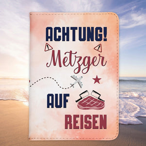 Metzger Geschenk Reisepasshülle Männer Reisen Pass Etui Cover Organizer Sommer Urlaub Gadgets Kunst-Leder Berufe Accessoire-Reisepass-Hülle-22Feels