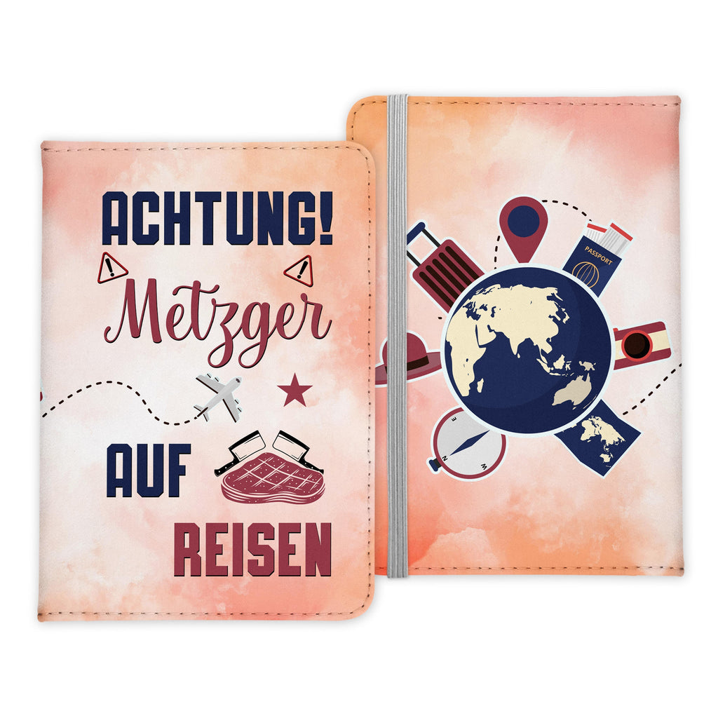 Metzger Geschenk Reisepasshülle Männer Reisen Pass Etui Cover Organizer Sommer Urlaub Gadgets Kunst-Leder Berufe Accessoire-Reisepass-Hülle-22Feels