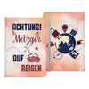 Metzger Geschenk Reisepasshülle Männer Reisen Pass Etui Cover Organizer Sommer Urlaub Gadgets Kunst-Leder Berufe Accessoire-Reisepass-Hülle-22Feels