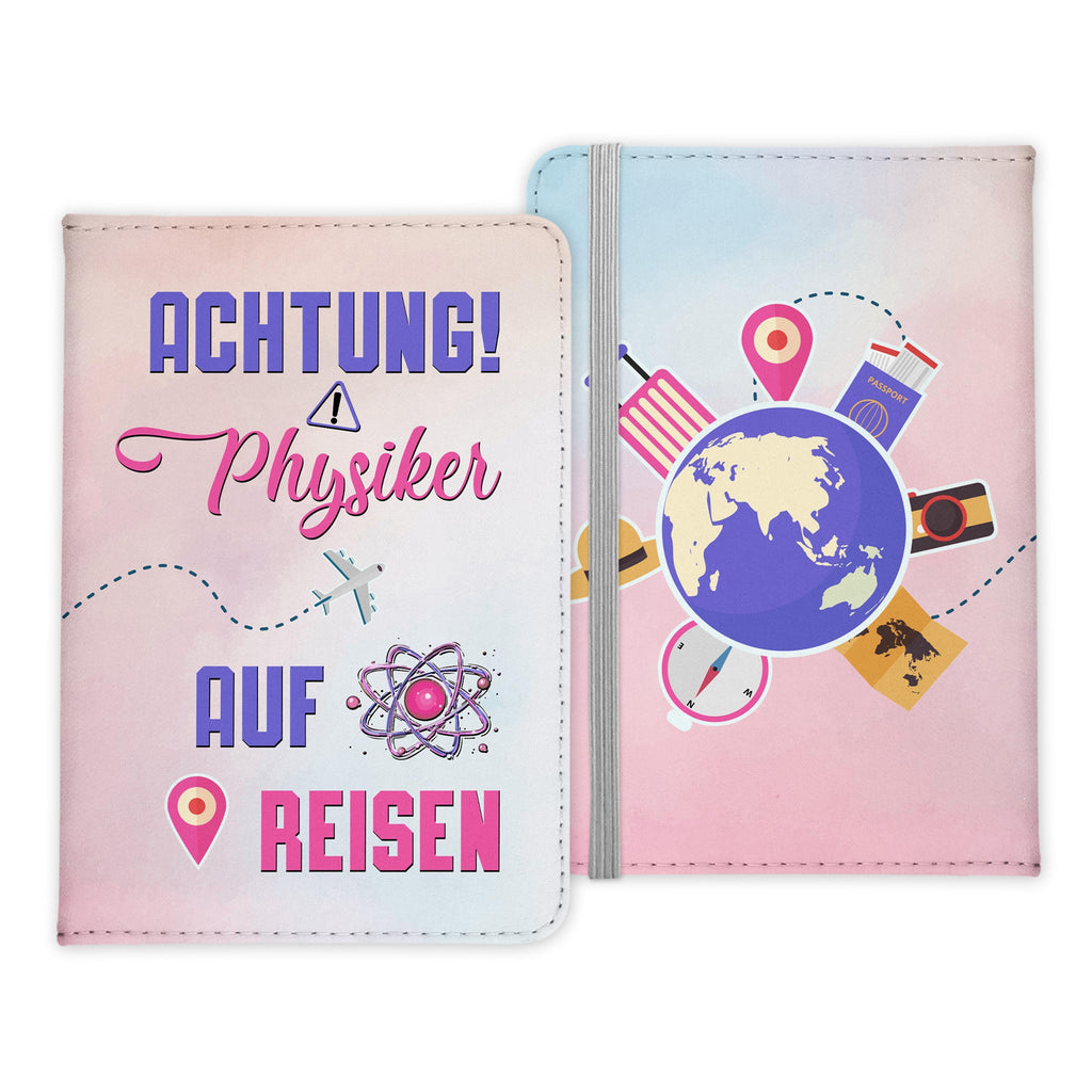 Physiker Geschenk Reisepasshülle Männer Reisen Pass Etui Cover Organizer Sommer Urlaub Gadgets Kunst-Leder Berufe Accessoire-Reisepass-Hülle-22Feels