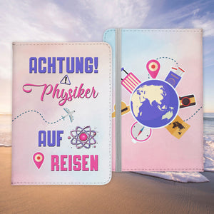 Physiker Geschenk Reisepasshülle Männer Reisen Pass Etui Cover Organizer Sommer Urlaub Gadgets Kunst-Leder Berufe Accessoire-Reisepass-Hülle-22Feels