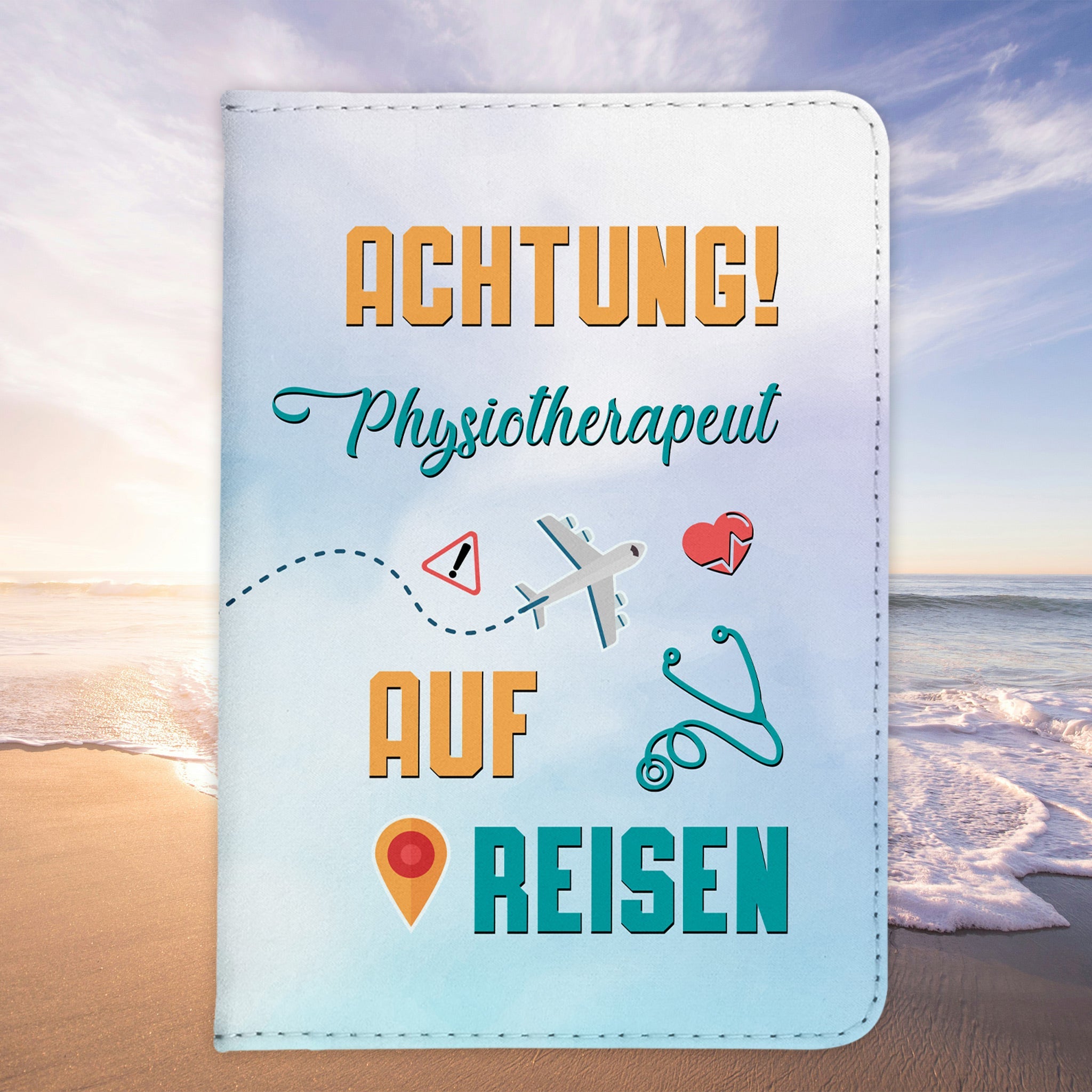 Physiotherapeut Geschenk Reisepasshülle Männer Reisen Pass Etui Cover Organizer Sommer Urlaub Gadgets Kunst-Leder Berufe Accessoire-Reisepass-Hülle-22Feels