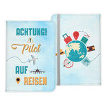 Pilot Geschenk Reisepasshülle Männer Reisen Pass Etui Cover Organizer Sommer Urlaub Gadgets Kunst-Leder Berufe Accessoire-Reisepass-Hülle-22Feels