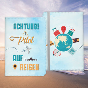 Pilot Geschenk Reisepasshülle Männer Reisen Pass Etui Cover Organizer Sommer Urlaub Gadgets Kunst-Leder Berufe Accessoire-Reisepass-Hülle-22Feels