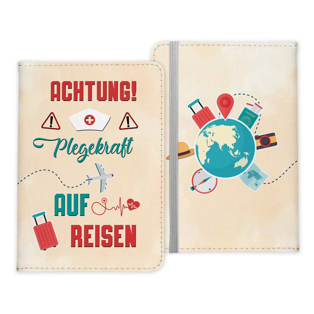 Pflegekraft Geschenk Reisepasshülle Männer Reisen Pass Etui Cover Organizer Sommer Urlaub Gadgets Kunst-Leder Berufe Accessoire-Reisepass-Hülle-22Feels