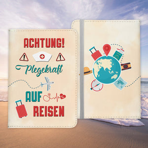 Pflegekraft Geschenk Reisepasshülle Männer Reisen Pass Etui Cover Organizer Sommer Urlaub Gadgets Kunst-Leder Berufe Accessoire-Reisepass-Hülle-22Feels