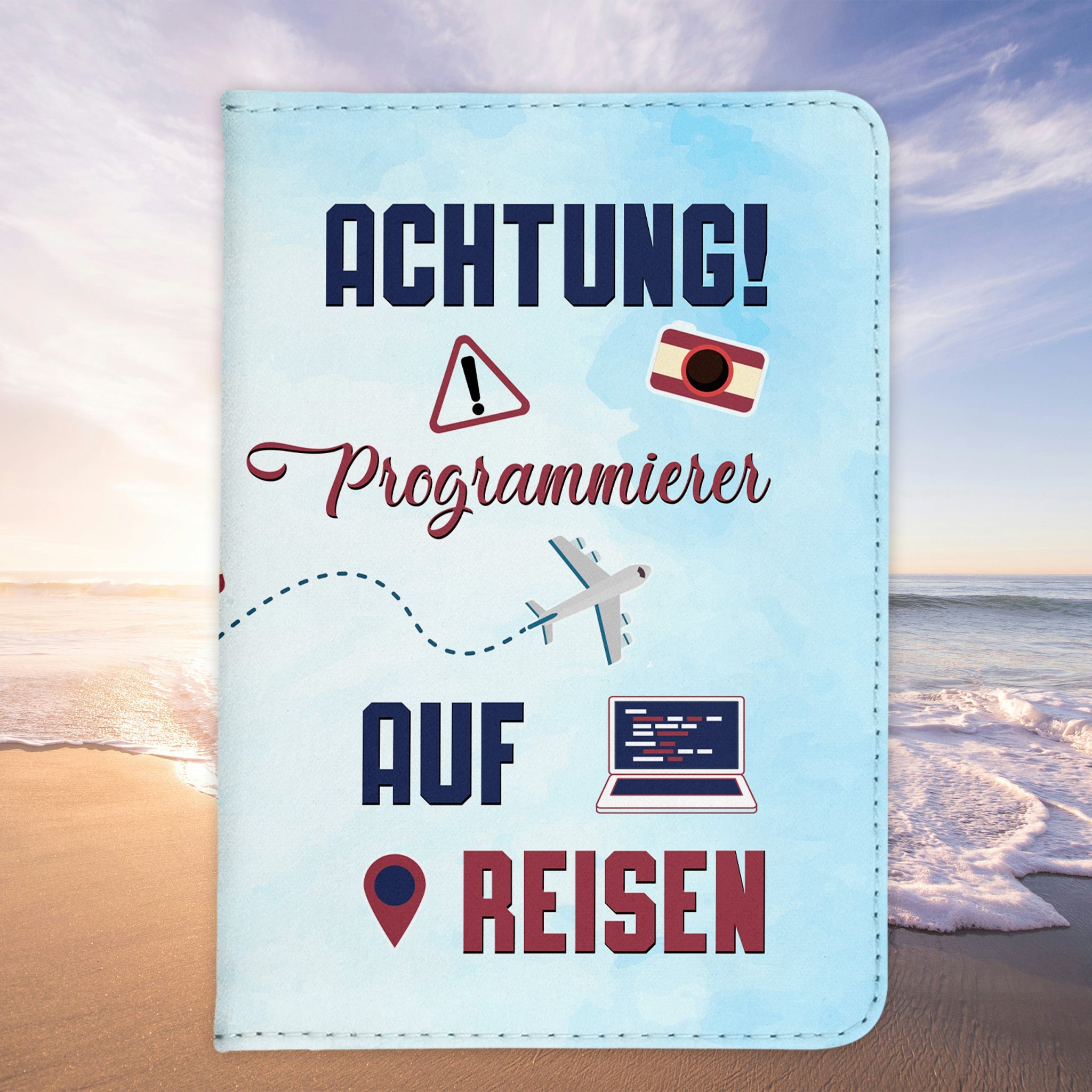 Programmierer Geschenk Reisepasshülle Männer Reisen Pass Etui Cover Organizer Sommer Urlaub Gadgets Kunst-Leder Berufe Accessoire-Reisepass-Hülle-22Feels