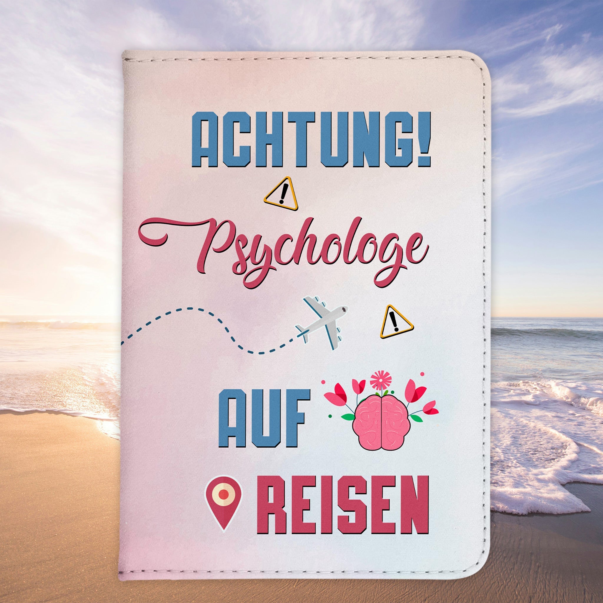 Psychologe Geschenk Reisepasshülle Männer Reisen Pass Etui Cover Organizer Sommer Urlaub Gadgets Kunst-Leder Berufe Accessoire-Reisepass-Hülle-22Feels