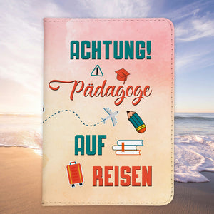 Pädagoge Geschenk Reisepasshülle Männer Reisen Pass Etui Cover Organizer Sommer Urlaub Gadgets Kunst-Leder Berufe Accessoire-Reisepass-Hülle-22Feels