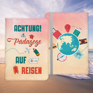 Pädagoge Geschenk Reisepasshülle Männer Reisen Pass Etui Cover Organizer Sommer Urlaub Gadgets Kunst-Leder Berufe Accessoire-Reisepass-Hülle-22Feels