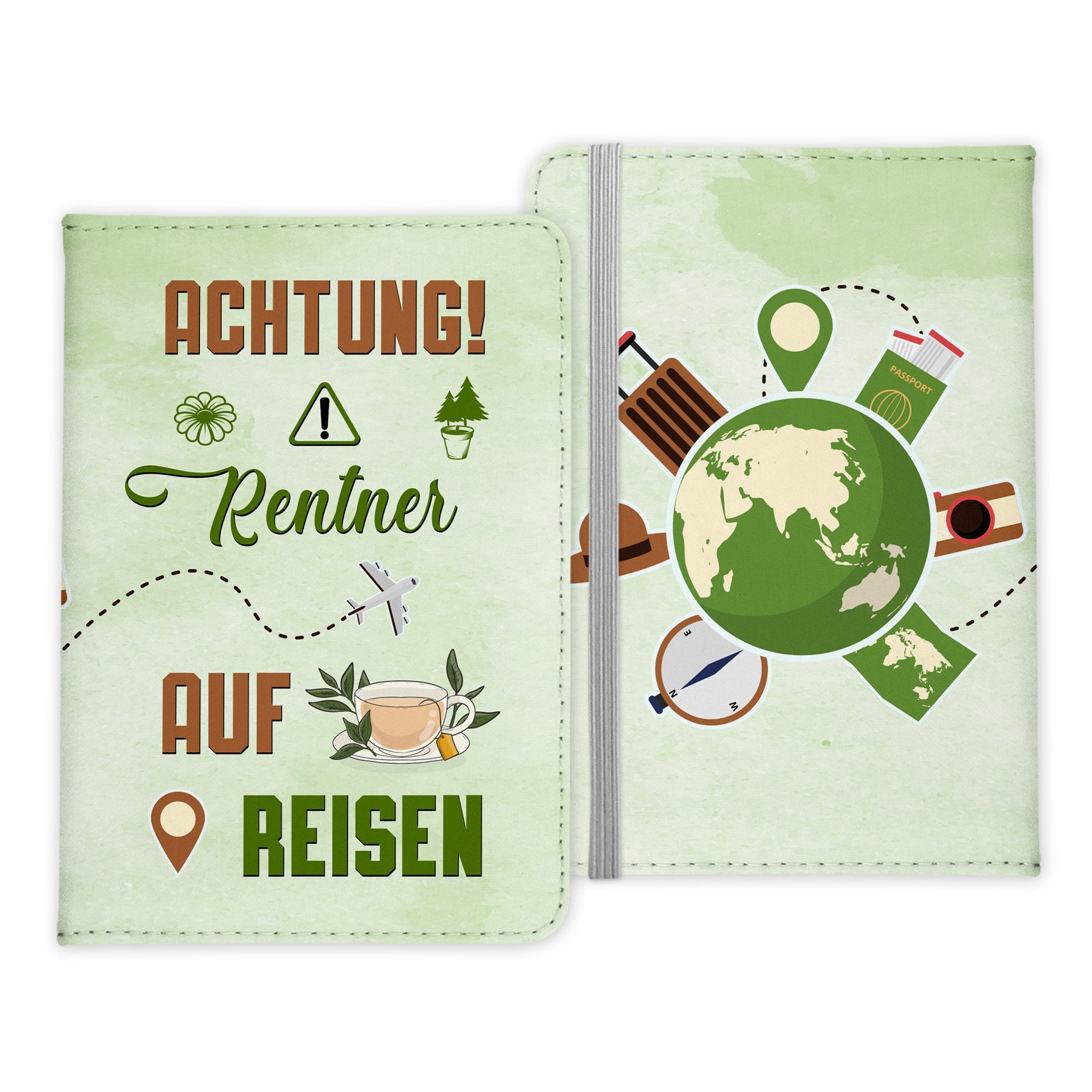 Rentner Geschenk Reisepasshülle Männer Reisen Pass Etui Cover Organizer Sommer Urlaub Gadgets Kunst-Leder Berufe Accessoire-Reisepass-Hülle-22Feels