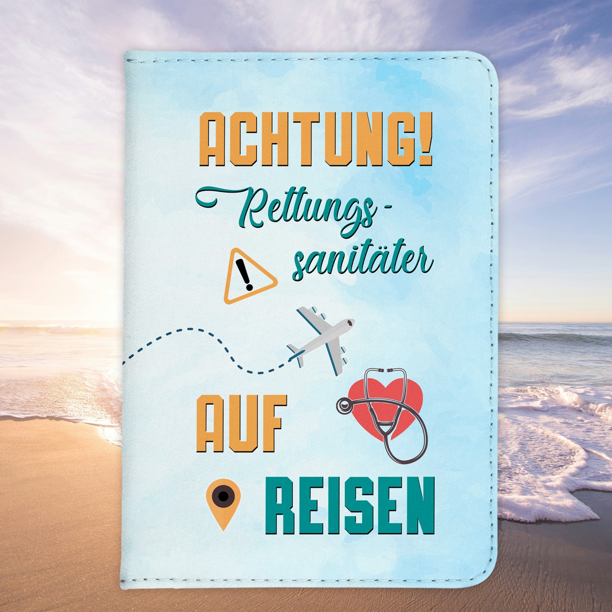 Rettungssanitäter Geschenk Reisepasshülle Männer Reisen Pass Etui Cover Organizer Sommer Urlaub Gadgets Kunst-Leder Berufe Accessoire-Reisepass-Hülle-22Feels