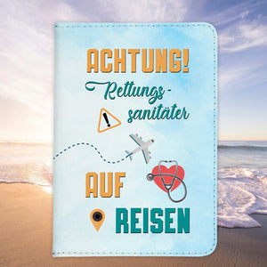 Rettungssanitäter Geschenk Reisepasshülle Männer Reisen Pass Etui Cover Organizer Sommer Urlaub Gadgets Kunst-Leder Berufe Accessoire-Reisepass-Hülle-22Feels