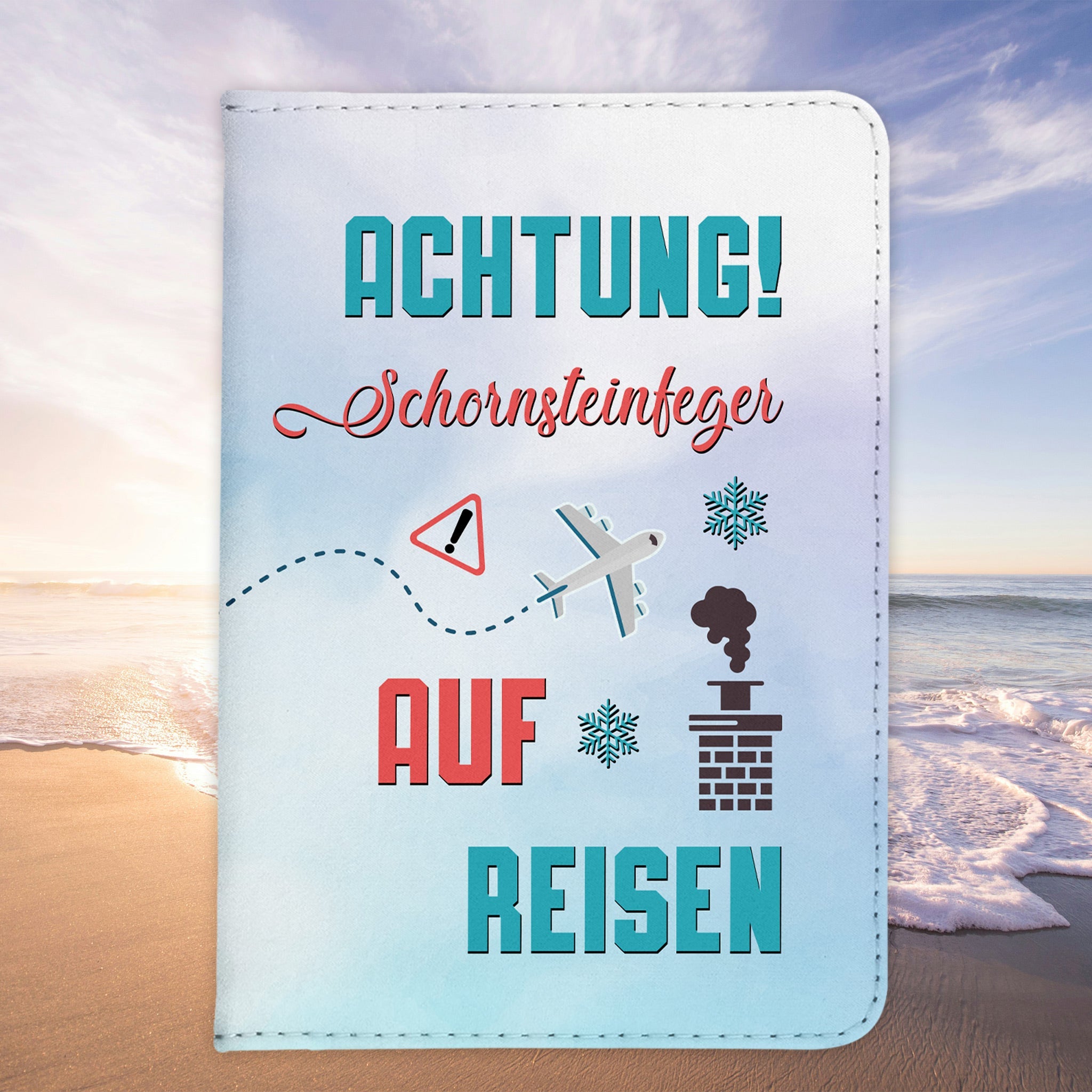 Schornsteinfeger Geschenk Reisepasshülle Männer Reisen Pass Etui Cover Organizer Sommer Urlaub Gadgets Kunst-Leder Berufe Accessoire-Reisepass-Hülle-22Feels