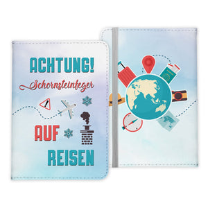 Schornsteinfeger Geschenk Reisepasshülle Männer Reisen Pass Etui Cover Organizer Sommer Urlaub Gadgets Kunst-Leder Berufe Accessoire-Reisepass-Hülle-22Feels