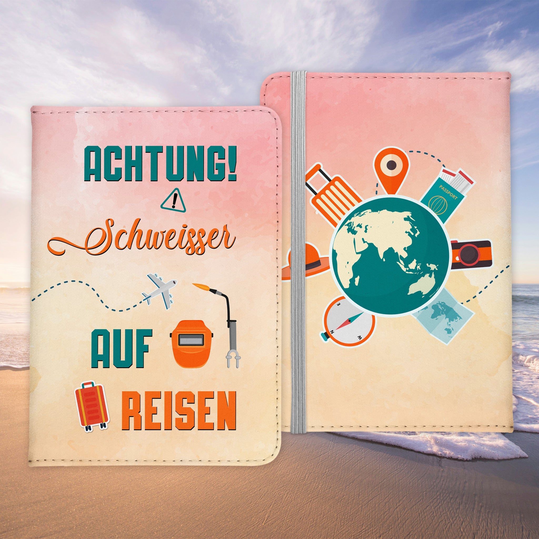 Schweisser Geschenk Reisepasshülle Männer Reisen Pass Etui Cover Organizer Sommer Urlaub Gadgets Kunst-Leder Berufe Accessoire-Reisepass-Hülle-22Feels
