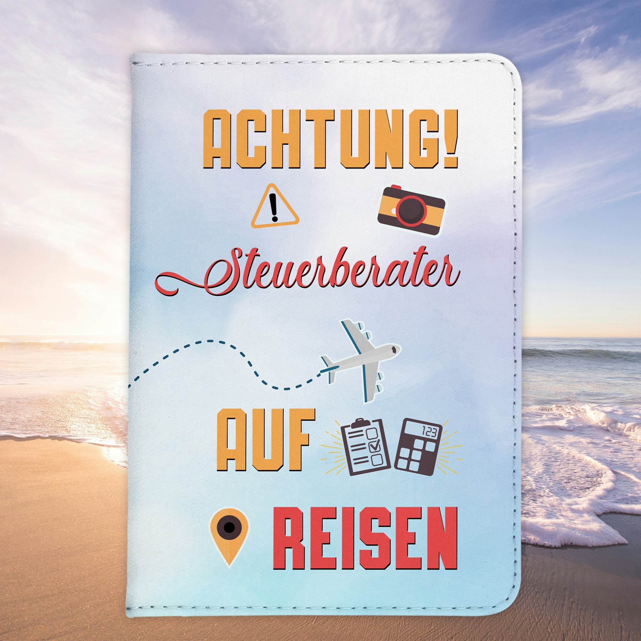 Steuerberater Geschenk Reisepasshülle Männer Reisen Pass Etui Cover Organizer Sommer Urlaub Gadgets Kunst-Leder Berufe Accessoire-Reisepass-Hülle-22Feels
