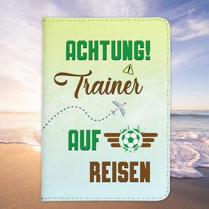 Trainer Geschenk Reisepasshülle Männer Reisen Pass Etui Cover Organizer Sommer Urlaub Gadgets Kunst-Leder Berufe Accessoire-Reisepass-Hülle-22Feels