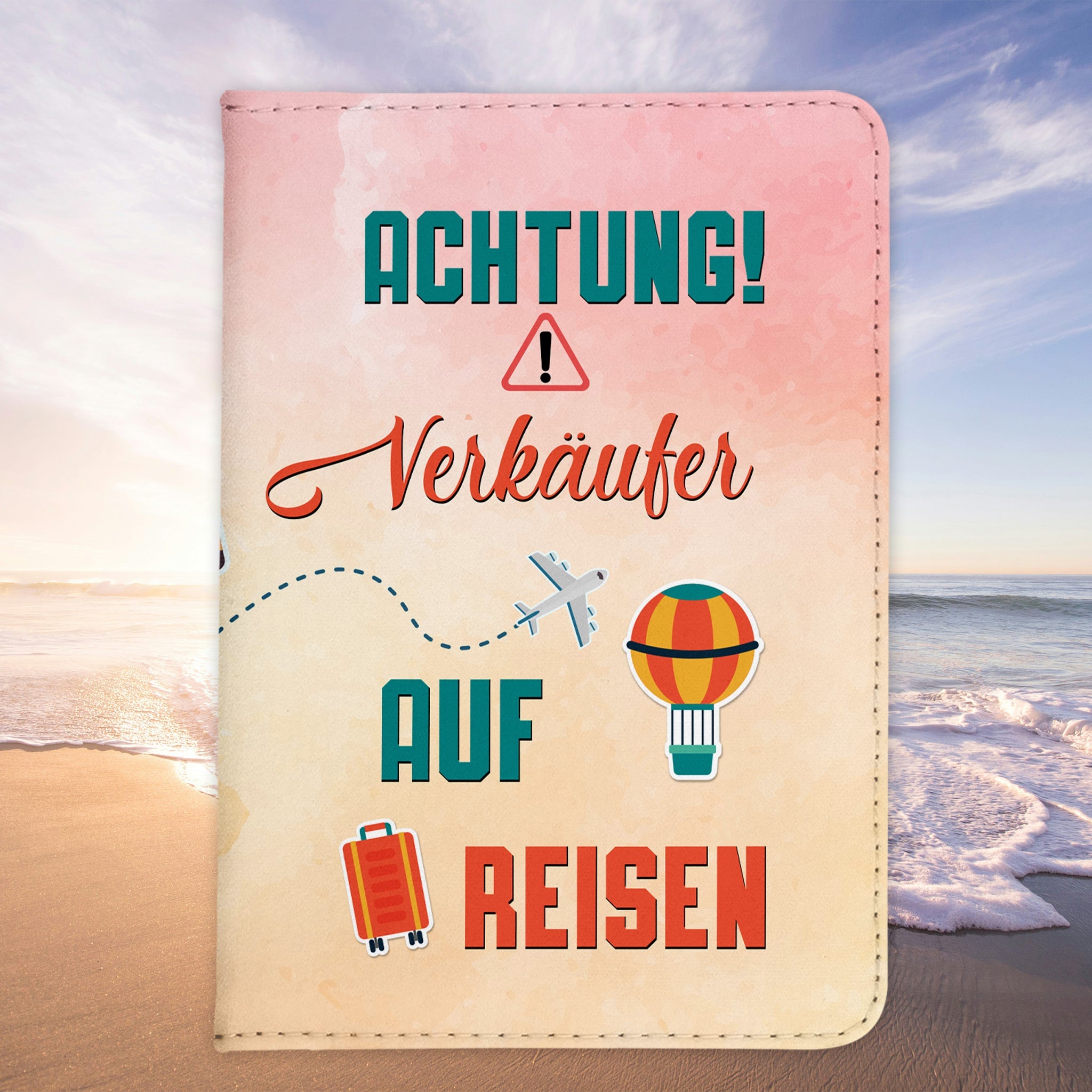 Verkäufer Geschenk Reisepasshülle Männer Reisen Pass Etui Cover Organizer Sommer Urlaub Gadgets Kunst-Leder Berufe Accessoire-Reisepass-Hülle-22Feels