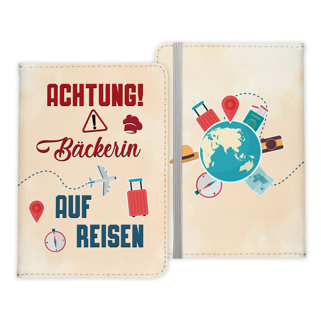Bäckerin Geschenk Reisepasshülle Frauen Reisen Pass Etui Cover Organizer Sommer Urlaub Gadgets Kunst-Leder Berufe Accessoire-Reisepass-Hülle-22Feels