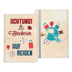Bäckerin Geschenk Reisepasshülle Frauen Reisen Pass Etui Cover Organizer Sommer Urlaub Gadgets Kunst-Leder Berufe Accessoire-Reisepass-Hülle-22Feels