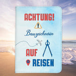 Bauzeichnerin Geschenk Reisepasshülle Frauen Reisen Pass Etui Cover Organizer Sommer Urlaub Gadgets Kunst-Leder Berufe Accessoire-Reisepass-Hülle-22Feels