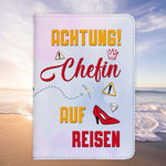 Chefin Geschenk Reisepasshülle Frauen Reisen Pass Etui Cover Organizer Sommer Urlaub Gadgets Kunst-Leder Berufe Accessoire-Reisepass-Hülle-22Feels