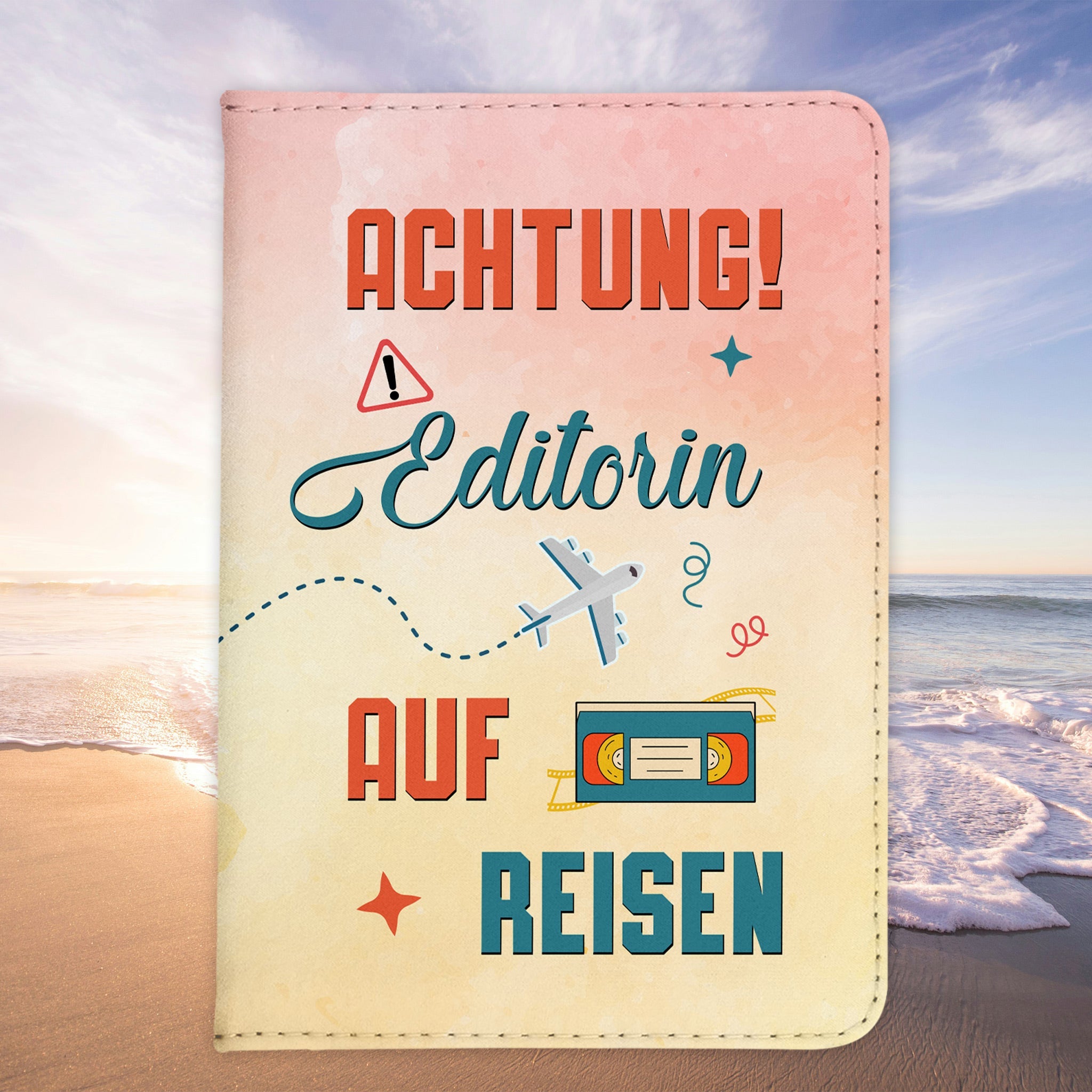 Editorin Geschenk Reisepasshülle Frauen Reisen Pass Etui Cover Organizer Sommer Urlaub Gadgets Kunst-Leder Berufe Accessoire-Reisepass-Hülle-22Feels