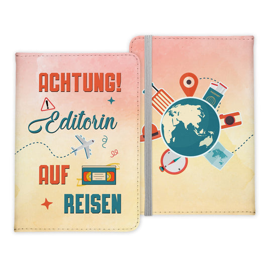 Editorin Geschenk Reisepasshülle Frauen Reisen Pass Etui Cover Organizer Sommer Urlaub Gadgets Kunst-Leder Berufe Accessoire-Reisepass-Hülle-22Feels