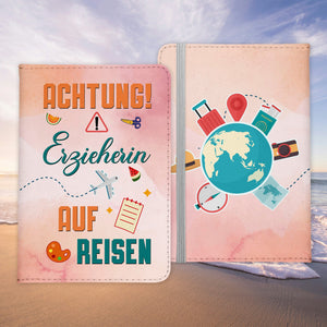 Erzieherin Geschenk Reisepasshülle Frauen Reisen Pass Etui Cover Organizer Sommer Urlaub Gadgets Kunst-Leder Berufe Accessoire-Reisepass-Hülle-22Feels