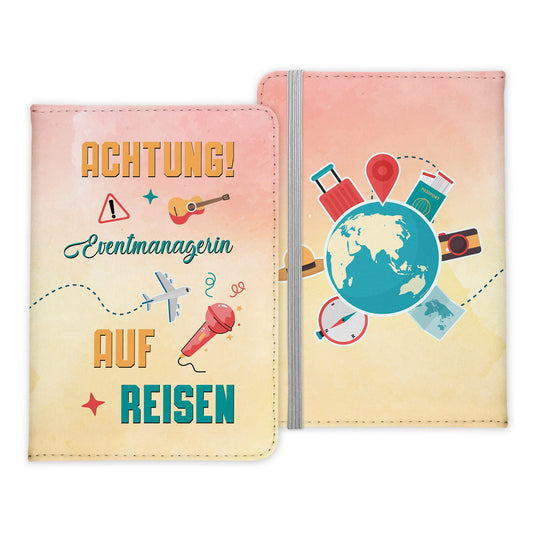 Eventmanagerin Geschenk Reisepasshülle Frauen Reisen Pass Etui Cover Organizer Sommer Urlaub Gadgets Kunst-Leder Berufe Accessoire-Reisepass-Hülle-22Feels