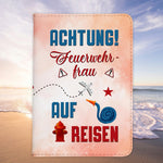 Feuerwehrfrau Geschenk Reisepasshülle Frauen Reisen Pass Etui Cover Organizer Sommer Urlaub Gadgets Kunst-Leder Berufe Accessoire-Reisepass-Hülle-22Feels