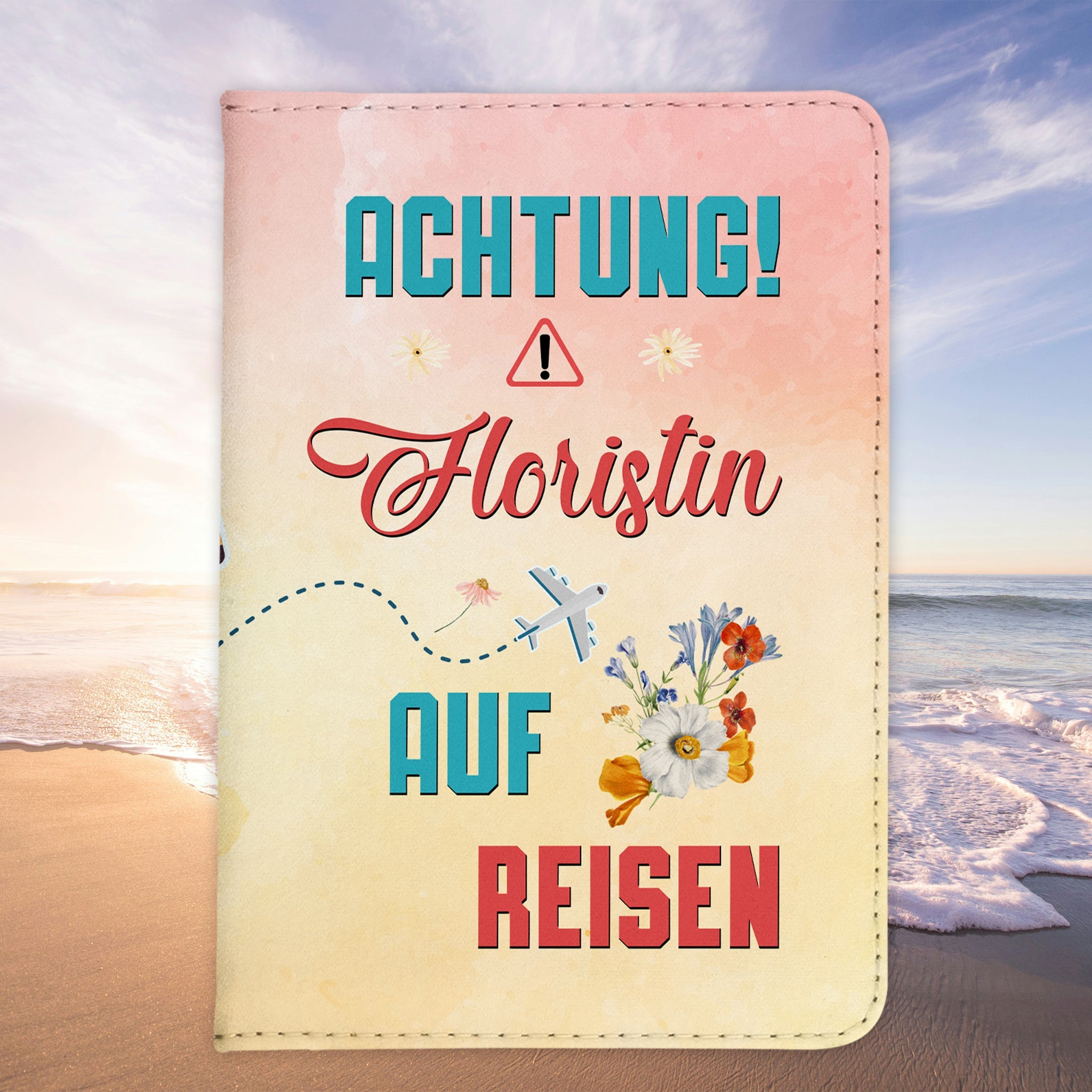 Floristin Geschenk Reisepasshülle Frauen Reisen Pass Etui Cover Organizer Sommer Urlaub Gadgets Kunst-Leder Berufe Accessoire-Reisepass-Hülle-22Feels