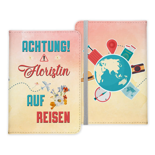 Floristin Geschenk Reisepasshülle Frauen Reisen Pass Etui Cover Organizer Sommer Urlaub Gadgets Kunst-Leder Berufe Accessoire-Reisepass-Hülle-22Feels