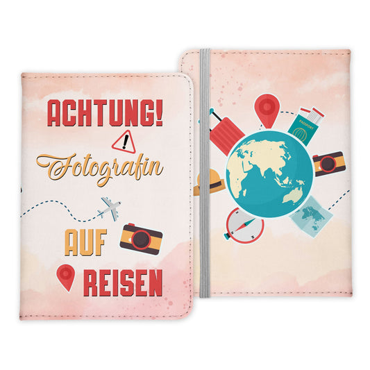 Fotografin Geschenk Reisepasshülle Frauen Reisen Pass Etui Cover Organizer Sommer Urlaub Gadgets Kunst-Leder Berufe Accessoire-Reisepass-Hülle-22Feels
