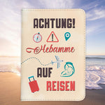 Hebamme Geschenk Reisepasshülle Frauen Reisen Pass Etui Cover Organizer Sommer Urlaub Gadgets Kunst-Leder Berufe Accessoire-Reisepass-Hülle-22Feels