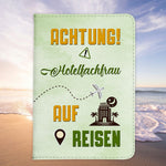 Hotelfachfrau Geschenk Reisepasshülle Frauen Reisen Pass Etui Cover Organizer Sommer Urlaub Gadgets Kunst-Leder Berufe Accessoire-Reisepass-Hülle-22Feels