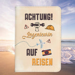Ingenieurin Geschenk Reisepasshülle Frauen Reisen Pass Etui Cover Organizer Sommer Urlaub Gadgets Kunst-Leder Berufe Accessoire-Reisepass-Hülle-22Feels