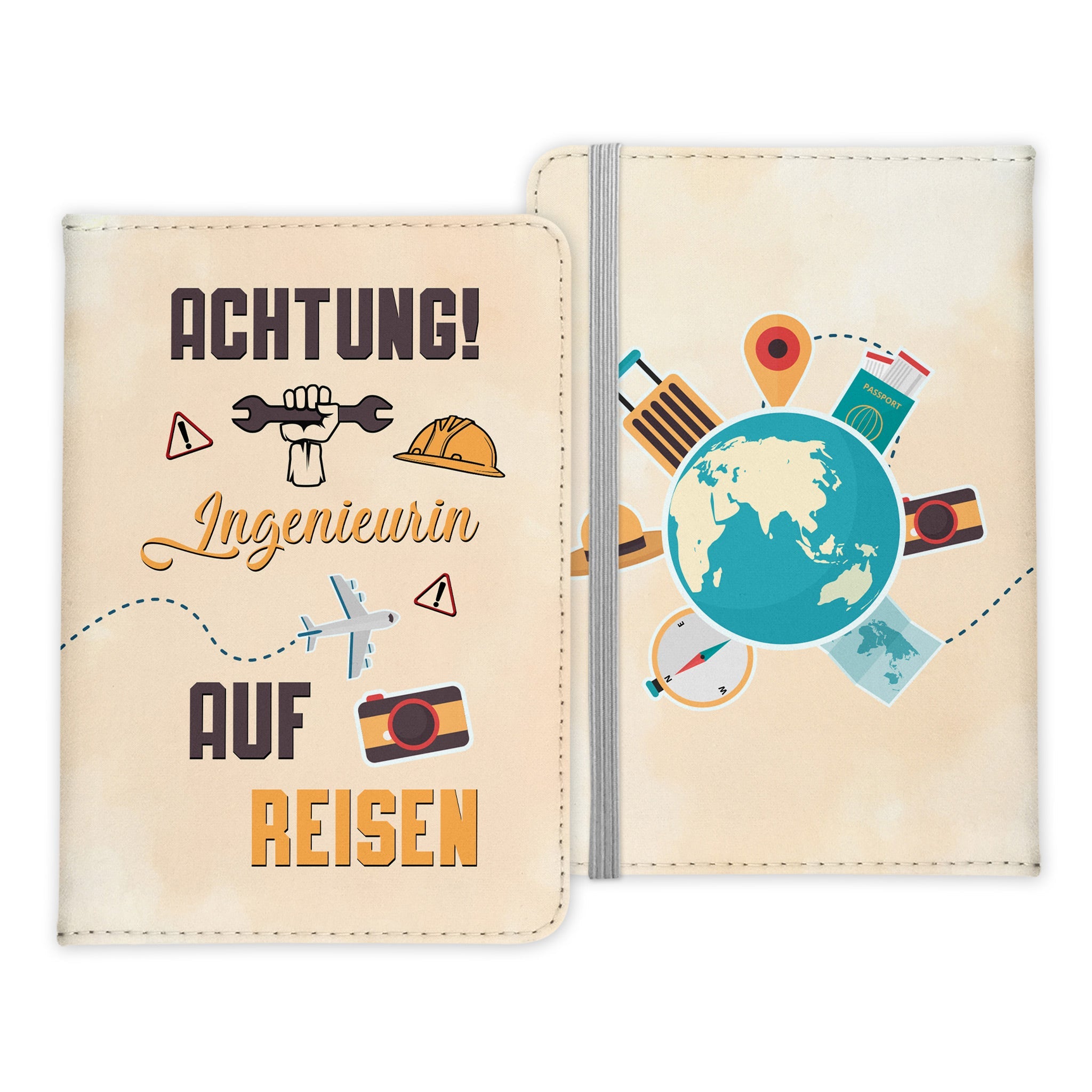 Ingenieurin Geschenk Reisepasshülle Frauen Reisen Pass Etui Cover Organizer Sommer Urlaub Gadgets Kunst-Leder Berufe Accessoire-Reisepass-Hülle-22Feels