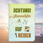 Journalistin Geschenk Reisepasshülle Frauen Reisen Pass Etui Cover Organizer Sommer Urlaub Gadgets Kunst-Leder Berufe Accessoire-Reisepass-Hülle-22Feels