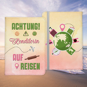 Konditorin Geschenk Reisepasshülle Frauen Reisen Pass Etui Cover Organizer Sommer Urlaub Gadgets Kunst-Leder Berufe Accessoire-Reisepass-Hülle-22Feels