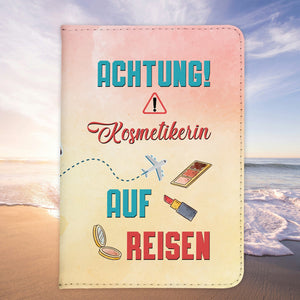 Kosmetikerin Geschenk Reisepasshülle Frauen Reisen Pass Etui Cover Organizer Sommer Urlaub Gadgets Kunst-Leder Berufe Accessoire-Reisepass-Hülle-22Feels