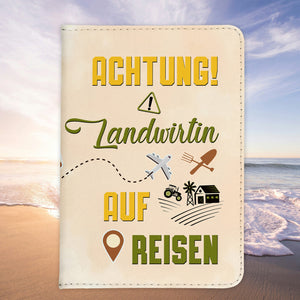 Landwirtin Geschenk Reisepasshülle Frauen Reisen Pass Etui Cover Organizer Sommer Urlaub Gadgets Kunst-Leder Berufe Accessoire-Reisepass-Hülle-22Feels