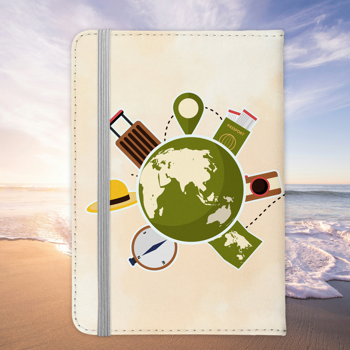 Lokführerin Geschenk Reisepasshülle Frauen Reisen Pass Etui Cover Organizer Sommer Urlaub Gadgets Kunst-Leder Berufe Accessoire-Reisepass-Hülle-22Feels