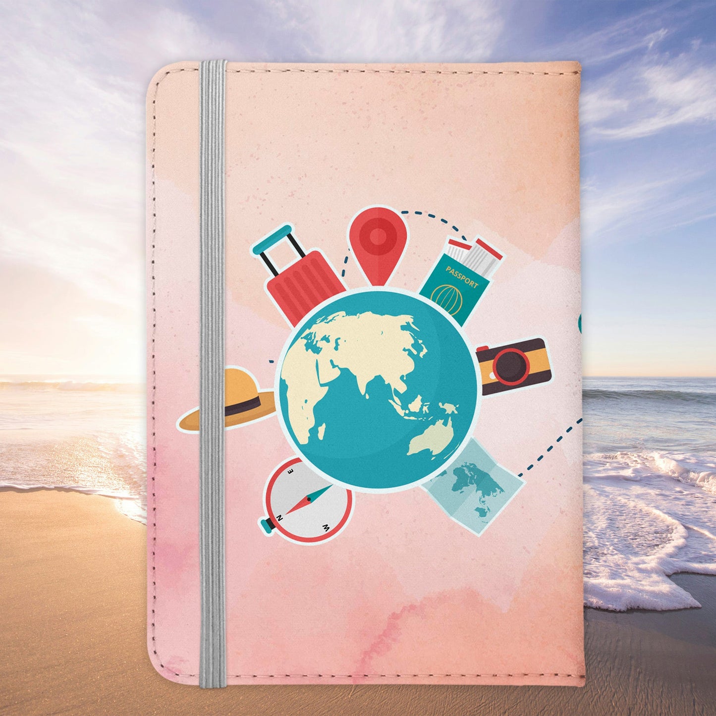 Malerin Geschenk Reisepasshülle Frauen Reisen Pass Etui Cover Organizer Sommer Urlaub Gadgets Kunst-Leder Berufe Accessoire-Reisepass-Hülle-22Feels