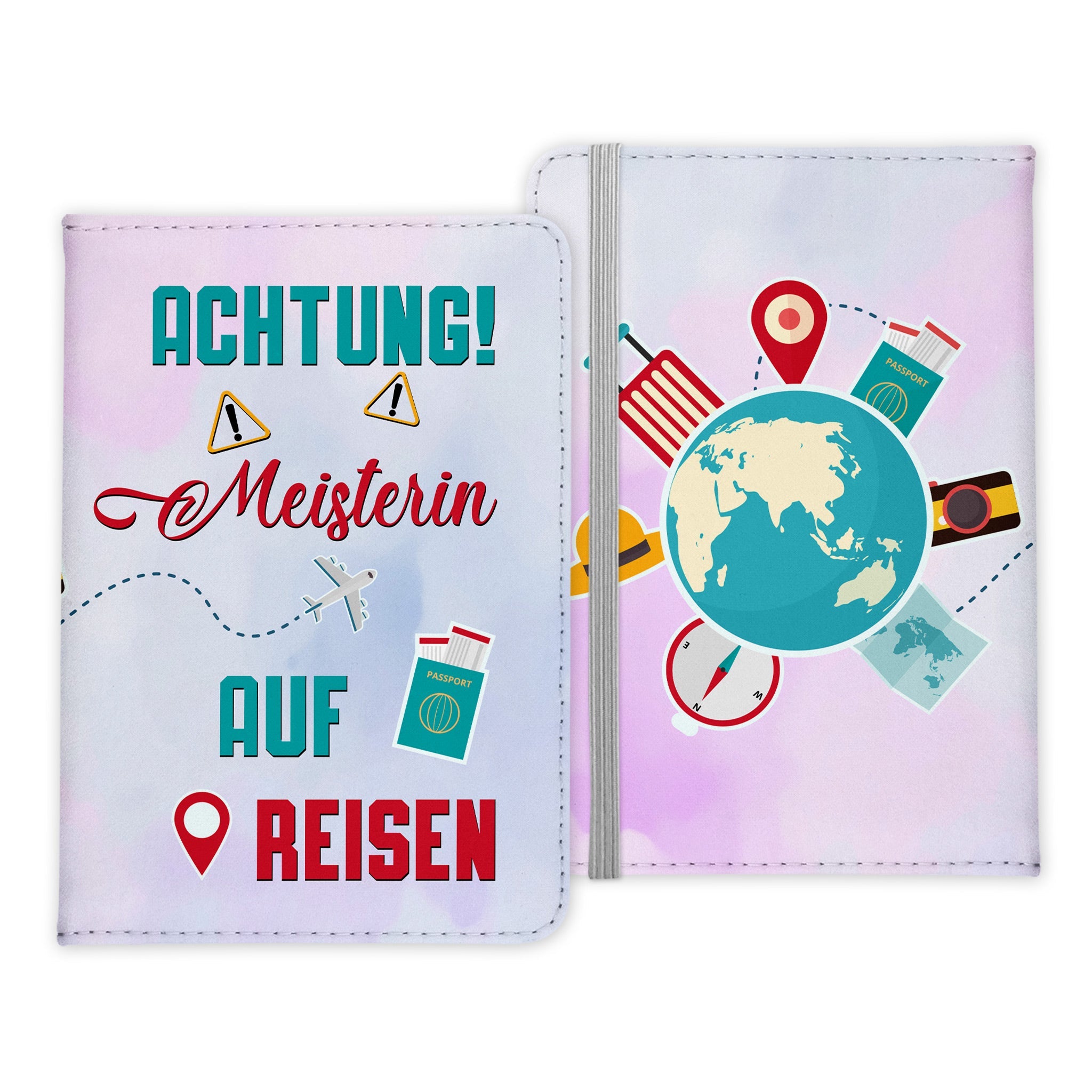 Meisterin Geschenk Reisepasshülle Frauen Reisen Pass Etui Cover Organizer Sommer Urlaub Gadgets Kunst-Leder Berufe Accessoire-Reisepass-Hülle-22Feels