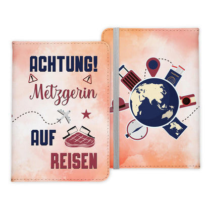 Metzgerin Geschenk Reisepasshülle Frauen Reisen Pass Etui Cover Organizer Sommer Urlaub Gadgets Kunst-Leder Berufe Accessoire-Reisepass-Hülle-22Feels
