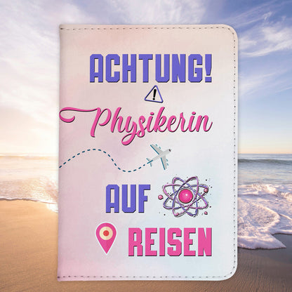 Physikerin Geschenk Reisepasshülle Frauen Reisen Pass Etui Cover Organizer Sommer Urlaub Gadgets Kunst-Leder Berufe Accessoire-Reisepass-Hülle-22Feels