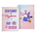 Physikerin Geschenk Reisepasshülle Frauen Reisen Pass Etui Cover Organizer Sommer Urlaub Gadgets Kunst-Leder Berufe Accessoire-Reisepass-Hülle-22Feels